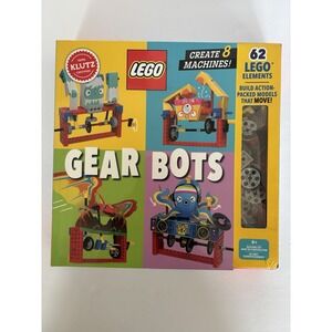 LEGO Gear Bots Kit-STEM Kinetic Model Building Set, 62 LEGO Pieces, Instructions